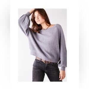 Free People Found My Friend Pullover gray size M